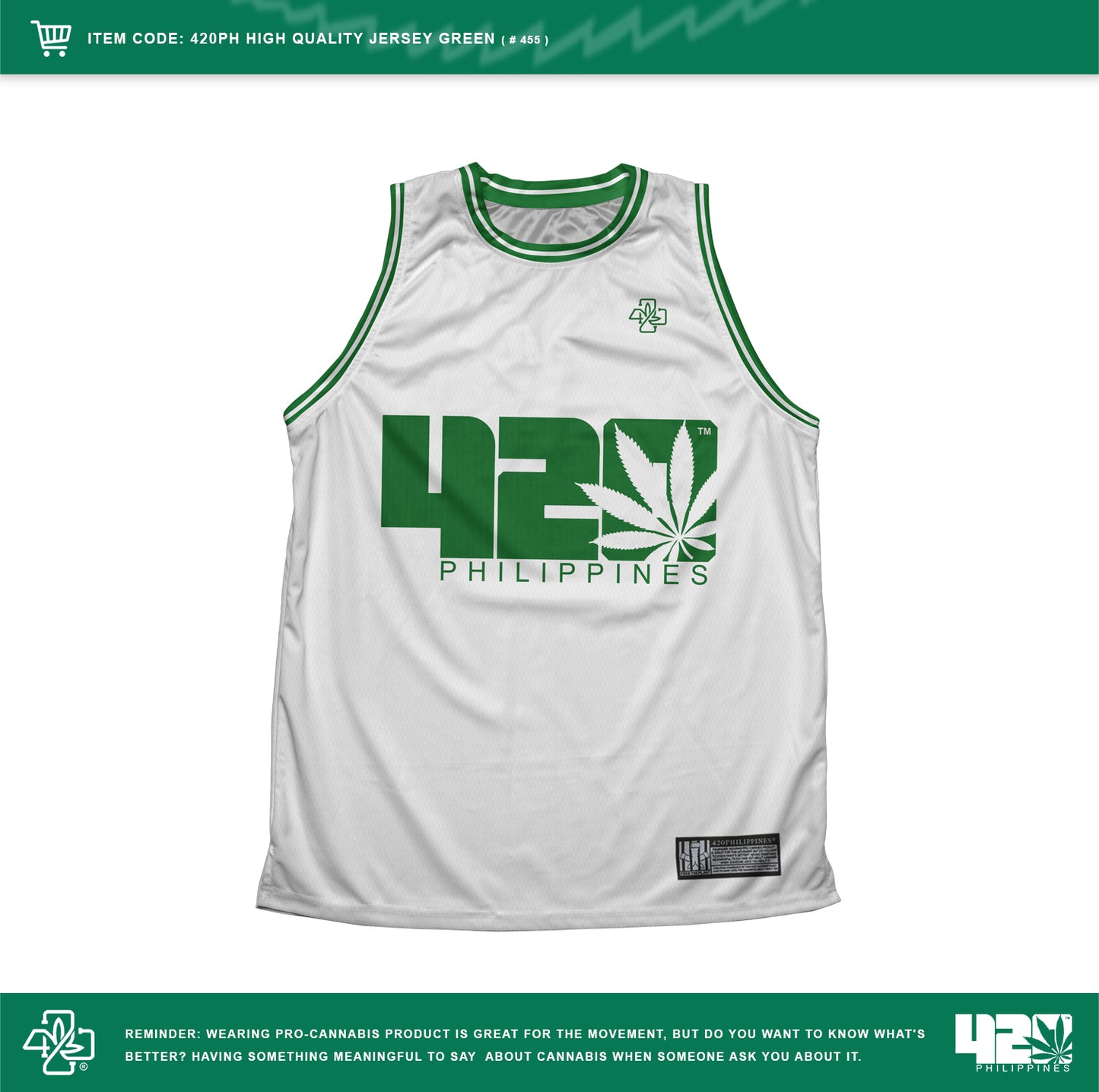 420 PH HQ Jersey (Green or White)
