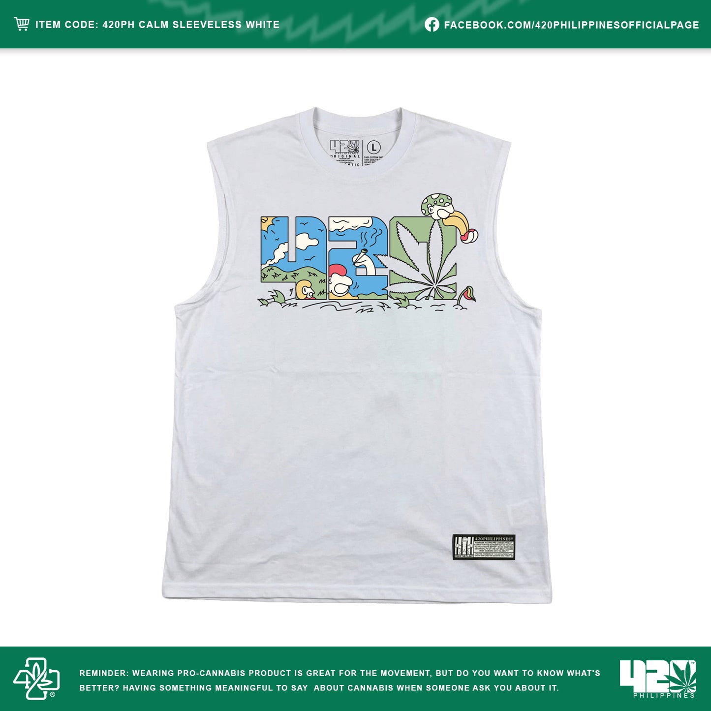 420PH Calm White Sleeveless