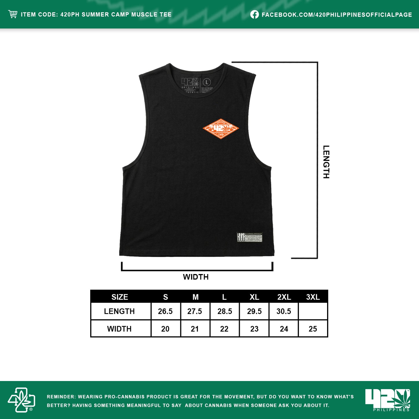 420PH Summer Camp Muscle Tee