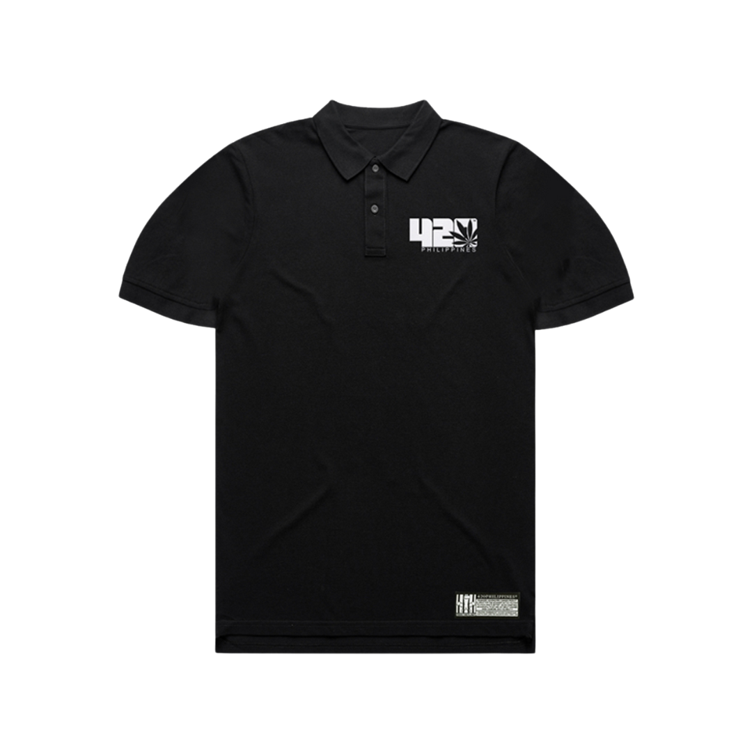 Black Propaganja Polo Shirt (Black)